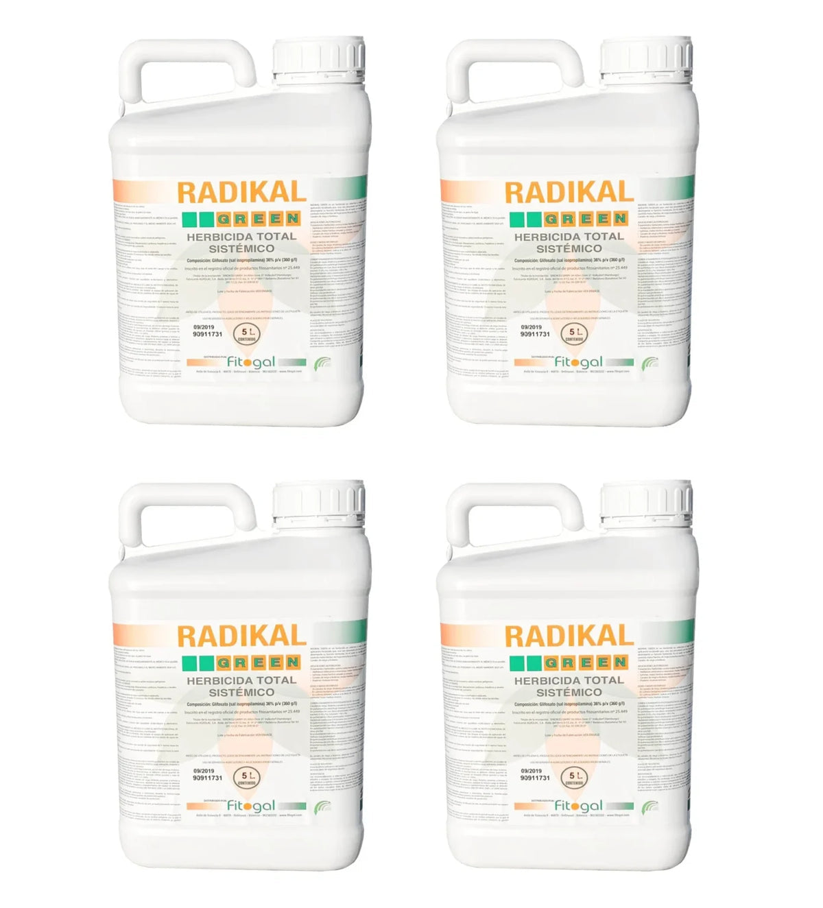 Désherbant Glyphosate RADIKAL 4x5L herbicide jardin