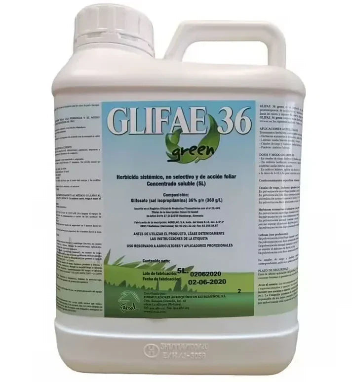 Désherbant Glyphosate GLIFAE 5L herbicide jardin