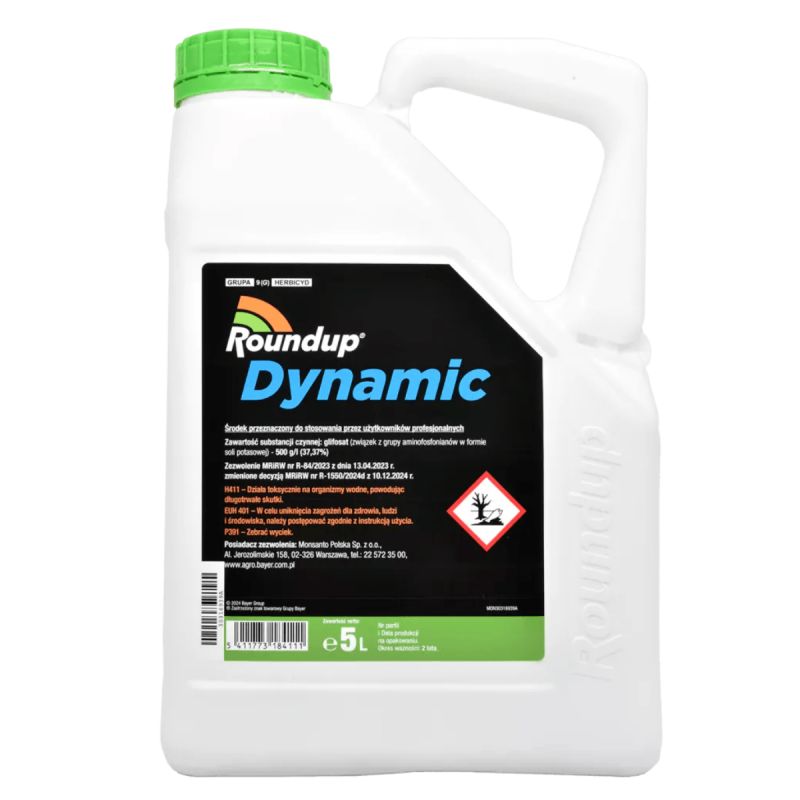 Désherbant Roundup Dynamic 500 SL 5L Glyphosate
